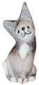 Kot z drewna  - 13 cm / 4 kolory  68581