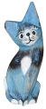 Kot z drewna  - 15 cm / 4 kolory   79222