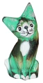 Zestaw trzech kotów z drewna - wys. 10.5 cm, 13 cm, 15 cm / 4 kolory  25502