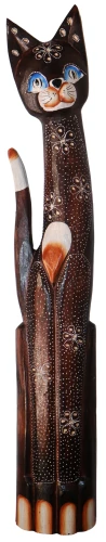 Kot z drewna  - 80 cm / 2 wzory  20961