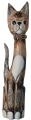 Kot z drewna -  60cm / 5 kolorów 44784