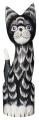Kot z drewna  - 30 cm / 3 kolory 58879