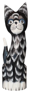 Kot z drewna  - 30 cm / 2 kolory