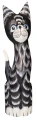 Kot z drewna  - 40 cm / 3 kolory  15878
