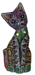Kot z drewna - 15 cm / miks kolorów