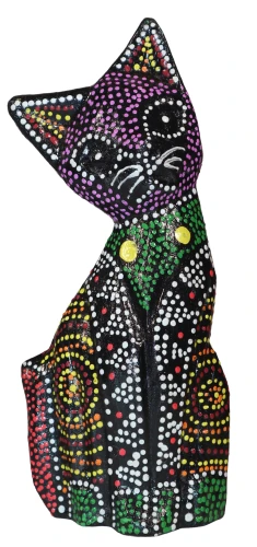 Kot z drewna - 15 cm / miks kolorów 41913