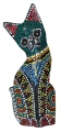 Kot z drewna - 15 cm / miks kolorów 57108