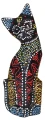 Kot z drewna - 20 cm / miks kolorów  49414