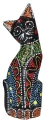 Kot z drewna - 20 cm / miks kolorów  48943