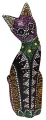 Kot z drewna - 25 cm / miks kolorów   59859