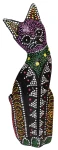Kot z drewna - 25 cm / miks kolorów  