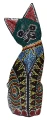 Kot z drewna - 25 cm / miks kolorów   38138