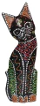 Kot z drewna - 25 cm / miks kolorów   47756