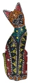 Kot z drewna - 25 cm / miks kolorów   23582