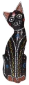 Kot z drewna - 25 cm / miks kolorów   58508