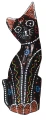 Zestaw trzech kotów z drewna - wys. 15 cm, 20 cm, 25 cm / miks kolorów 79139