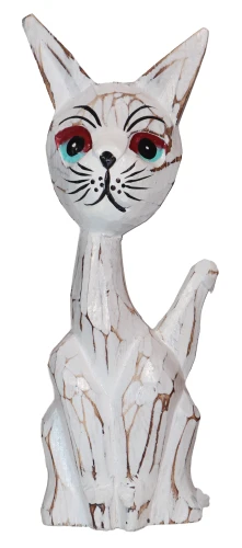 Kot z drewna - 20 cm / 3 kolory 24265