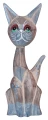 Kot z drewna - 25 cm / 3 kolory  27961
