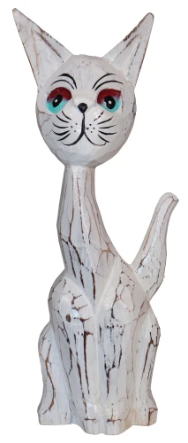 Kot z drewna - 30 cm / 3 kolory   30912