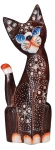 Kot z drewna - 20 cm / 2 wzory