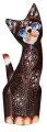 Kot z drewna - 25 cm / 2 wzory  53804