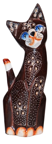 Kot z drewna - 25 cm / 2 wzory  51427