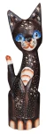 Kot z drewna  - 30 cm / 2 wzory