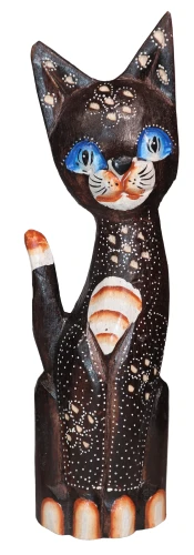 Kot z drewna  - 30 cm / 2 wzory 81946