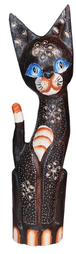 Kot z drewna  - 40 cm / 2 wzory  29828