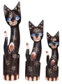 Kot z drewna  - 40 cm / 2 wzory  38768
