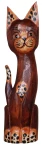 Kot z drewna  - 40 cm / 4 kolory