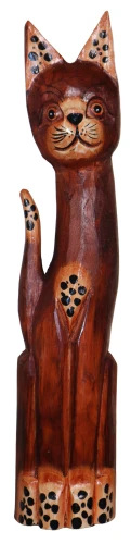 Kot z drewna  - 50 cm / 4 kolory 55324