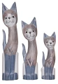 Kot z drewna  - 50 cm / 4 kolory 49574