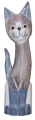 Zestaw trzech kotów z drewna - wys. 30 cm, 40 cm, 50 cm / 4 kolory 33277