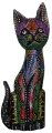 Kot z drewna - 30 cm / miks kolorów  2484