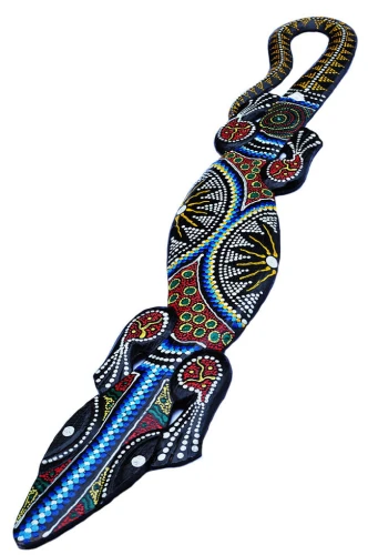 Jaszczurka z drewna 100 cm  2021